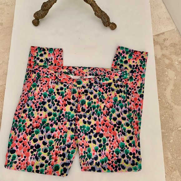 GAP printed Skinny Mini cropped Khakis SIZE 4 - Picture 7 of 9